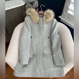 Jcrew wool blend coat